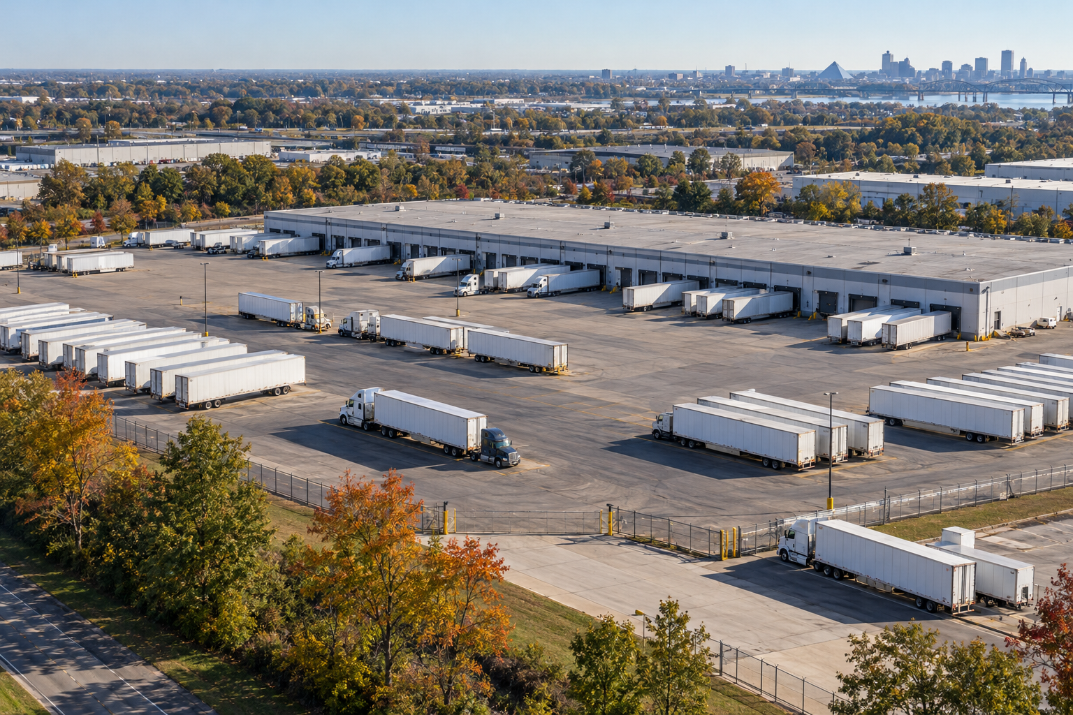 XPO pays $17.5M to own its 88-acre Memphis truck terminal — industrial outdoor storage news